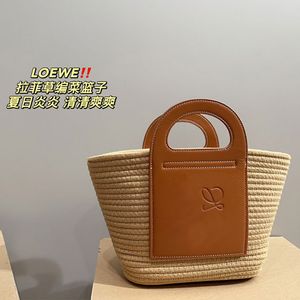 Соломенная сумка дизайнерская сумка летняя пляжная сумка овощная корзина рука рука сплетен сумки для покупок роскошная сумка Lafite Cowhide