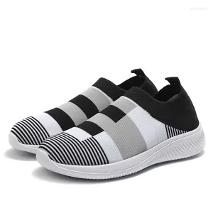 Casual Shoes Sport Running For Women Slip On Mesh Breattable Outdoor Tennis Plus Size Patchwork Walking