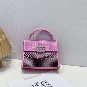 Shop design handbag wholesale retail New Hot Diamond Handheld Flip Bag with Embedding Shoulder Chain Small Fashionable Mini Womens
