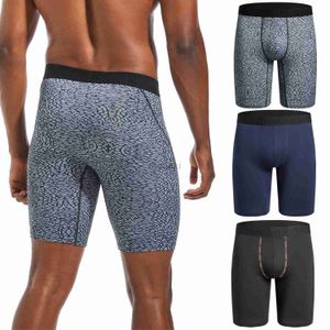 Mutande Gamba lunga 3 pezzi Confezione da uomo Mutandine Poliestere Intimo maschile Marca Boxer e mutande per Homme Lotto Set di lusso Pantaloncini sexy Slip 24319