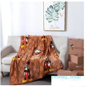 Blankets Four Seasons Soft Flannel Blanket Warm Sofa Nap Kids Adts Carpet Home Textiles Beddings