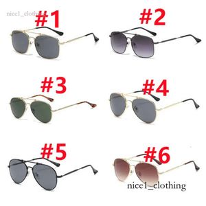 Rayban Sunglasses Metal Round Classic Brand Retro Women 2023 Luksusowy projektant opaski okulary metalowe ramy Projektanci okularów Woman High Q 665