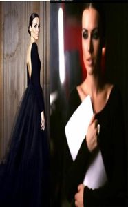 Vintage gotycka czarna sukienki ślubne 2019 Nowy projekt dekolt dekoltowy Suknia balowa Tiul z długim rękawem bez pleców sukienki ślubne na zamówienie 5639455