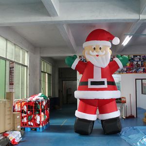 Christmas Old man Outdoor Decoration 10mH (33ft) With blower Giant Inflatable Santa Claus,blow up Xmas Father,shopping Malls Balloon