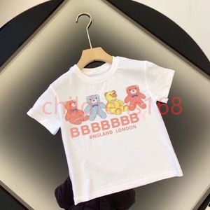 Småbarn Kid Designer kläder Baby Boys Girls Summer Cotton T Shirt Kort ärm Tshirt Barn Topp 2-10T