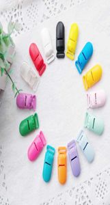 16 färger Plastic Pacifier Clips Suspender Clips Soother Pacifier Holders Safe Plastic for Baby Accessories M24077496038