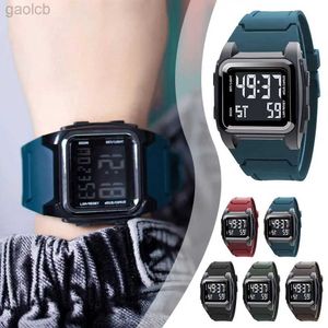 ساعة Wristwatches متعددة الوظائف في الهواء الطلق ساعة السباحة LED Digital Countdown Timer Original Mens Watch مع غلاف مقاوم للماء 24319