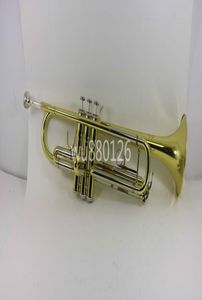 Jupiter JTR 600m Mässing Tube Gold Lacquer BB Trumpet Nytt ankomst Musikinstrument Trompeta med Case Mouthpiece9415128