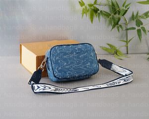 Lyxdesignväska axelväska denim väska brev kvinnors handväska kvinnor diagonal cross väska plånbok dhgate kamerapåse