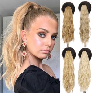 Synthetic Wigs Synthetic Wigs WEILAI 18inch Claw Clip On Ponytail Hair Synthetic Ponytail Hair For Women Pony Tail Hair Hairpiece 240328 240327