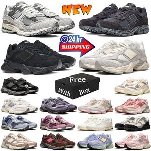 Z nowymi 2002R 9060 Athletic Buty do biegania dhgate dla męskich damskich chmurę deszczową kwarc Grey Moon Daze Black Phantom grudzień niebo SAI SAL SALT Men Treakers