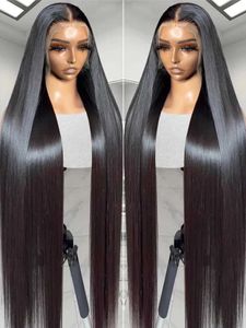 合成ウィッグレースウィッグHD 5x5 Glueless Ready To Go Wear Straight 13x6 Lace Front Human Hair Wig