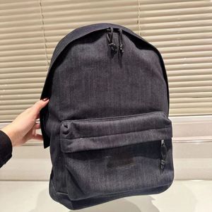 clássico unissex casual denim mochila bolsa de viagem com super bom tamanho traseiro de 30 * 40cm mochila tendência de rua grande bolsa de ombro designer estudantes mochila de lazer