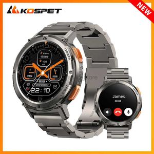 Armbandsur 2024 Kospet Tank T2 Smartwatch Bluetooth Call AMOLED AOD MENS WATCH 5ATM Waterproof Sport Tracker Fitness Smart Watches for Men 240319