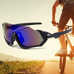 Okulary na zewnątrz okulary sportowe UV400 Okulary przeciwsłoneczne rowerowe rowerowe rowery cykl roweru górskiego dla mężczyzn kobiety