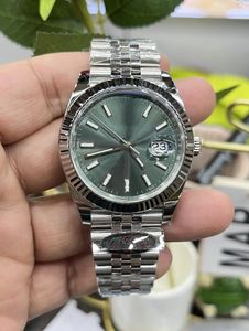 2024 QC Men Watch Automatic Mechanical 3235 Movement Watches 41mm Clean Factory Mapphire Green Green Surface 904L Stainless Steelwatches