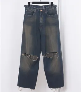 Męskie Plus Size Pants 2024SS Unhashed Sinvedge Mens Raw jeansy Dżinsowe wysokiej jakości indygo małe ilość cena japońska bawełna Japan czerwona 3R65