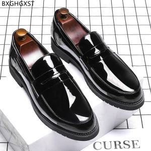 Shoes Penny Loafers Man Dress Shoes Men Fashion Designer Party Shoes for Men 2024 Black Patent Leather Shoes Men Formal Zapatos Hombre