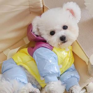 Odzież dla psów Psy zagęszczony bawełniany płaszcz z kapturem, aby zachować ciepło zimowy miś Pomorek Shaker do małych średnich mlecznych ubrań
