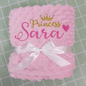 Benutzerdefinierte Name personalisierte Swaddle Baby Kinderwagen Bett Krippe Schlaf Abdeckung Geburtstagsgeschenk für geborene Jungen und Mädchen 240304