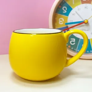 Кружки барабан сплошной цвет чашки женская керамическая кружка с крышкой Ins Высококачественный милый офисный кофеман