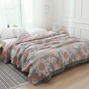 Blankets Muslin Cotton Baby Blanket For Bed Sofa Spring Summer Lightweight Quilt Throw Bedding Coverlet Bedsheet Kids