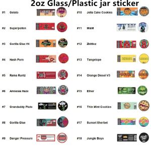 Toptan lezzet hologramı paketleme kağıt çıkartması 3.5 gram 60ml gıda camı veya plastik jar kutu şişesi tankı kuru bitki çiçek kabı çıkartmalar etiketleri