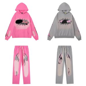 Men women Pants pullover hoody letter printed long sleeve jumper crewneck loose hooded Fashion Versatile streetwear clothing 319X7C105