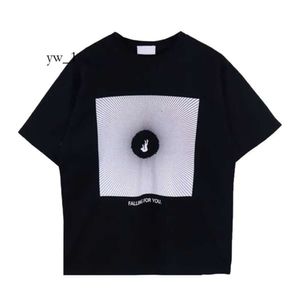 Rhude Shirt Designer T Shirt Comfort Męskie T-shirty Mężczyźni Mężczyźni Kobiety Vintage ciężki materiał Rhude Box Perspective Tee Lektujące blaty Logo Trend Masowe Trend Koszulki 1762