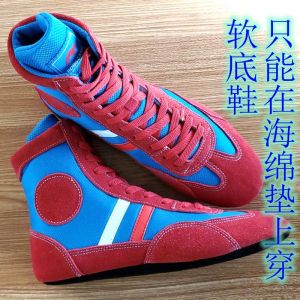 Sapatos sapatos de luta de luta livre em solas de luta profissional de luta de luta de tênis de treinamento correspondem botas esportivas sapatos de combate respiráveis