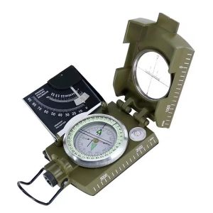 COMPASS PROFESSIONAL COMPASS METAL COMPASS SYNING Clinometer Waterproof K4074 med bärväska för campingjakt vandring utomhusverktyg