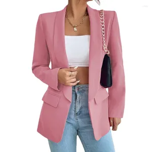 Women's Suits Blazer Woman Outerwears Jacket Women Chic Elegant Coats Office Lady Slim Youthful Tops Clothes Small Stature Suit Top