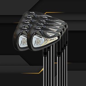 Mazze da golf KATANA di sesta generazione in oro nero, set di ferri da golf da uomo