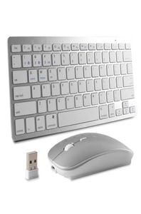 Klavye Fare Kombinasyonları Kablosuz ve Combo Ofis Oyunları Keybord Mause PC Bluetooth 50 24G Çift Modlu Tuş Takımı Faresi Kiti17777336