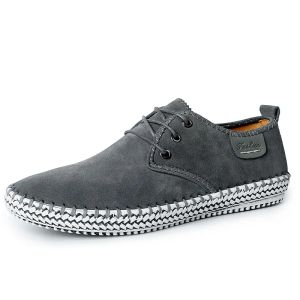 Sapatos de couro genuíno sapatos masculinos camurça deslize em sapatos de couro casual masculino azuis planos de venda quente tênis de condução mocassins masculinos mocassins