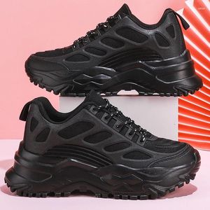 Casual Shoes Comemore for Women 2024 Białe Chunky Dame's Sneakers Men Pain Platforma Running Sneaker Ladies Black But Rozmiar 45