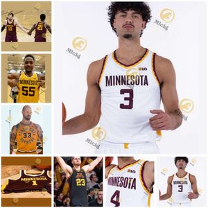 Jamison Battle Dawson Garcia Minnesota Basketball Jersey Kadyn Betts Braeden Carrington 55 Ta'Lon Cooper Parker Fox Jaden Henley Minnesota Golden Gophers Jerseys