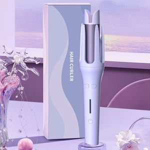 32mm Ceramic Negative Ion AntiScald Curling Irons Automatic Hair Curler Stick Rotating For Styling Tools 240305