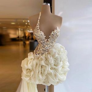 Parti Elbiseleri Robes De Kokteyl Kısa Mini Prom Elbise Diz Uzunluğu Vestidos Çiçek Tered