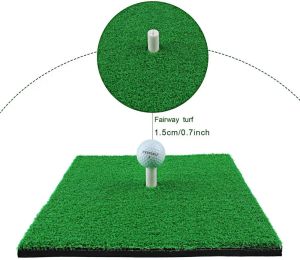 Aids CRESTGOLF Tapetes de golfe para uso interno/externo SBR Tapetes de golfe para prática de campo de condução no quintal, uso verde (grama longa/curta)