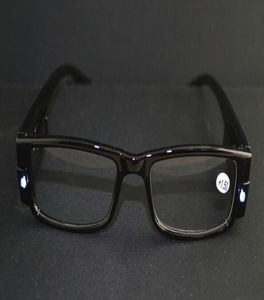 Neue lustige Lesebrille mit LED-Leuchtrahmen, schwarze Lesebrille mit Scharnier, 20 Stück, 2364866