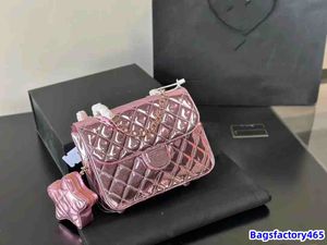 Kadın Patent Deri Yıldız Para Çantası Backapck Bags Lüks Çanta Siyah Pembe Altın Gümüş Büyük Kapasite Çantalar Dönüş Açık Gemi Seyahat Günlük Kıyafet Çanta 23x18cm