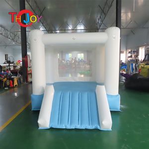 Utomhusaktiviteter 4,5x4,5 m (15x15ft) Uppblåsbar studsare med Slide Kids Mini Bounce House Commercial Humping Castle