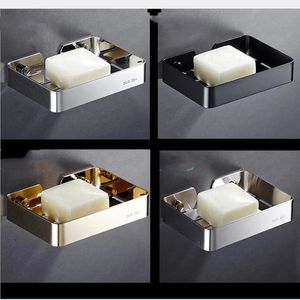 304 Stainless Steel Soap Dish Box Modern Bathroom Accessories Kitchen Wall Mounted Soap Holder Soap Box Soap Dish Soap Case 240312