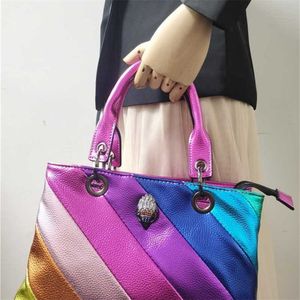 Hüftumhängetaschen, große Designer-Handtaschen, farbige Patchwork-Einkaufstasche, Adlerkopf-Design, große Kapazität, Einkaufstaschen, Umhängetasche, Handtasche 240311