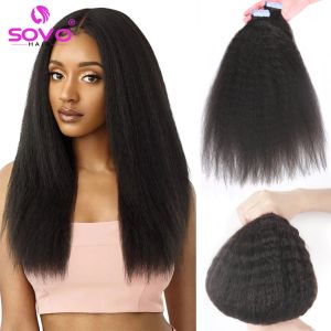 Наращивание Kinky Straight Tape In Extensions Человеческие волосы для чернокожих женщин Yaki Прямая лента Ins Перуанская лента для наращивания волос Remy на 2,0 г/шт.