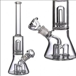 Bobina congelável Bong Oil Rigs Hookahs Cyclone Percolator Recycler Dab Rigs Grosso Vidro Bongos de Água Fumar Tubulações de Água