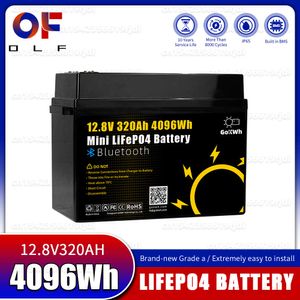 Ny Mini LifePo4 12V 320AH Batteripaket A 12,8V litium Lronfosfat laddningsbart batteri för hemsolen RV EV -båt