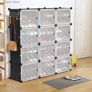 Storage Holders Racks Shoe Organizer 48 pairs with 4 layers used for shelf storage cabinets stand heels boots slider cabinets narrow stands stackable shoe racks Y240