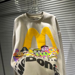 Sweatshirt karaktär tryck skummande mode toppar lösa avslappnade high street män kvinnor långärmade tröjor